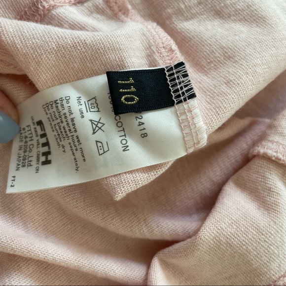 Trico Field Fith Fine Method Pink Ruffle T-Shirt Sz 5 - Picture 6 of 6